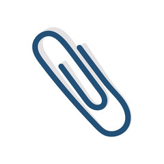 Obraz premium back to school paper clip supply icon