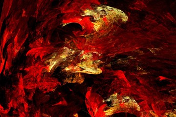 Abstract background for design. Red-yellow flames theme.