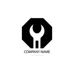 wrench logo vector