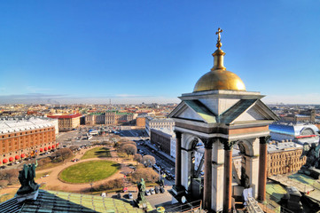 Panorama Sankt Petersburga w Rosji - obrazy, fototapety, plakaty