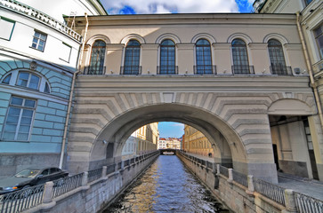 Fototapeta na wymiar Panorama Sankt Petersburga w Rosji