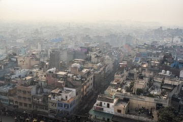 old delhi view from jama masjid