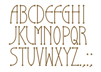 フォント アルファベット大文字