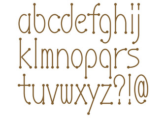 フォント アルファベット小文字