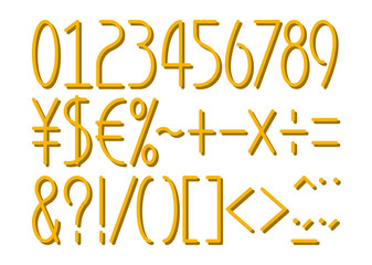 フォント 数字・記号