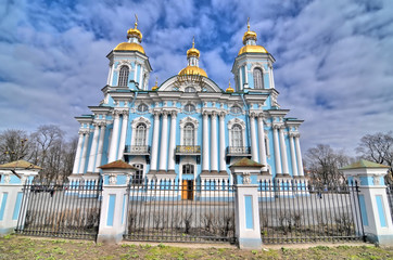 St. Nicholas Naval Cathedral in Saint Petersburg.