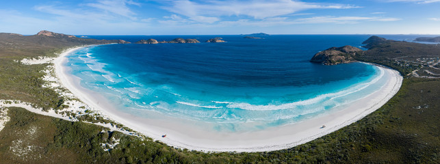 View of the beach at Lucky Bay in the Cape Le Grand National Park, near Esperance in Western Australia