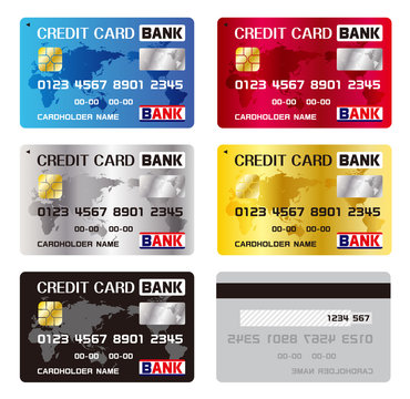 キャッシュレス決済に使えるクレジットカードデザインイメージ