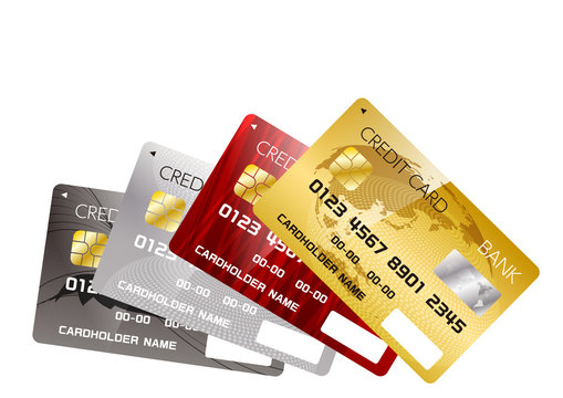 キャッシュレス決済に使えるクレジットカードデザインイメージ