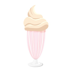 delicious milkshake drink isolated icon