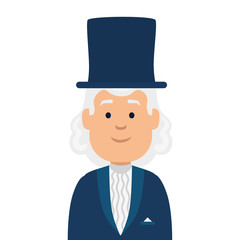 Isolated avatar man with hat vector design