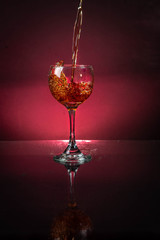 glass of red wine