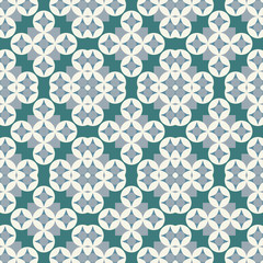 Seamless geometric pattern. flower ornament style. vector illustration. For wrapping, wallpaper, background fills.