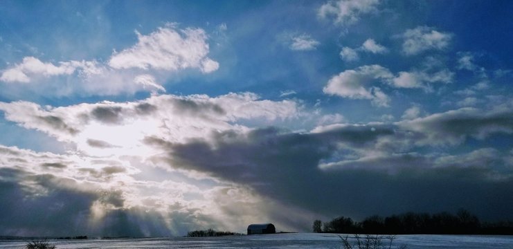 clouds over a farm © Doug