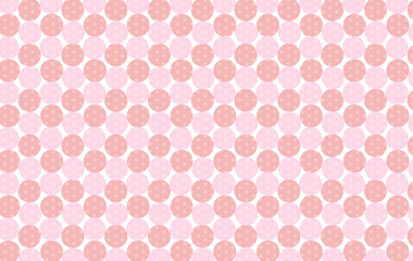 背景：和 和風 円 点 ドット 模様 パステル カラフル ナチュラル ポップ フレーム 麻の葉