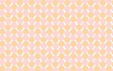 背景：和 和風 円 点 ドット 模様 パステル カラフル ナチュラル ポップ フレーム 麻の葉