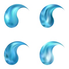 Kit of chromatic backgrounds with yin or yang.