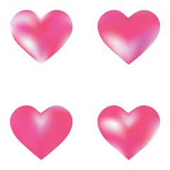 Collection of abstract backgrounds hearts.