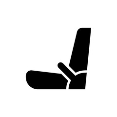 Car seat solid icon