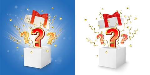 Question box vector concept for banner, poster