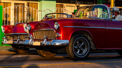 Havana, Cuba. Old vintage car on the street of La Habana, Cuba, To venture through Havana is to take a true history lesson of all the styles of architecture the Cuban capital.