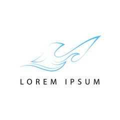 surfing logo design template. surfing logo vector illustration, symbol icon