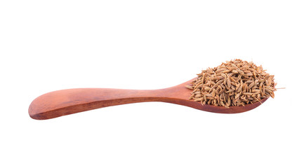 Dried cumin isolated on a white background