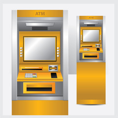 Atm. Vector Illustration Automatic Teller Machine