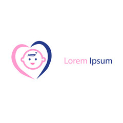 baby shop logo vector illustration. baby shop symbol icon