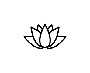 Lotus line icon