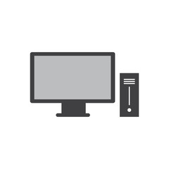 computer icon vector design with black color