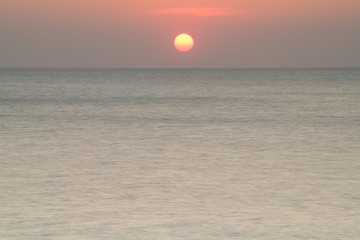 Sunset color over the sea