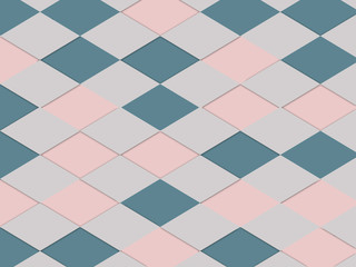 立方体　キュービック　菱形　四角形　模様　柄　抽象的