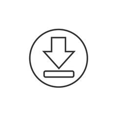 download icon vector illustration symbol for website and graphic design