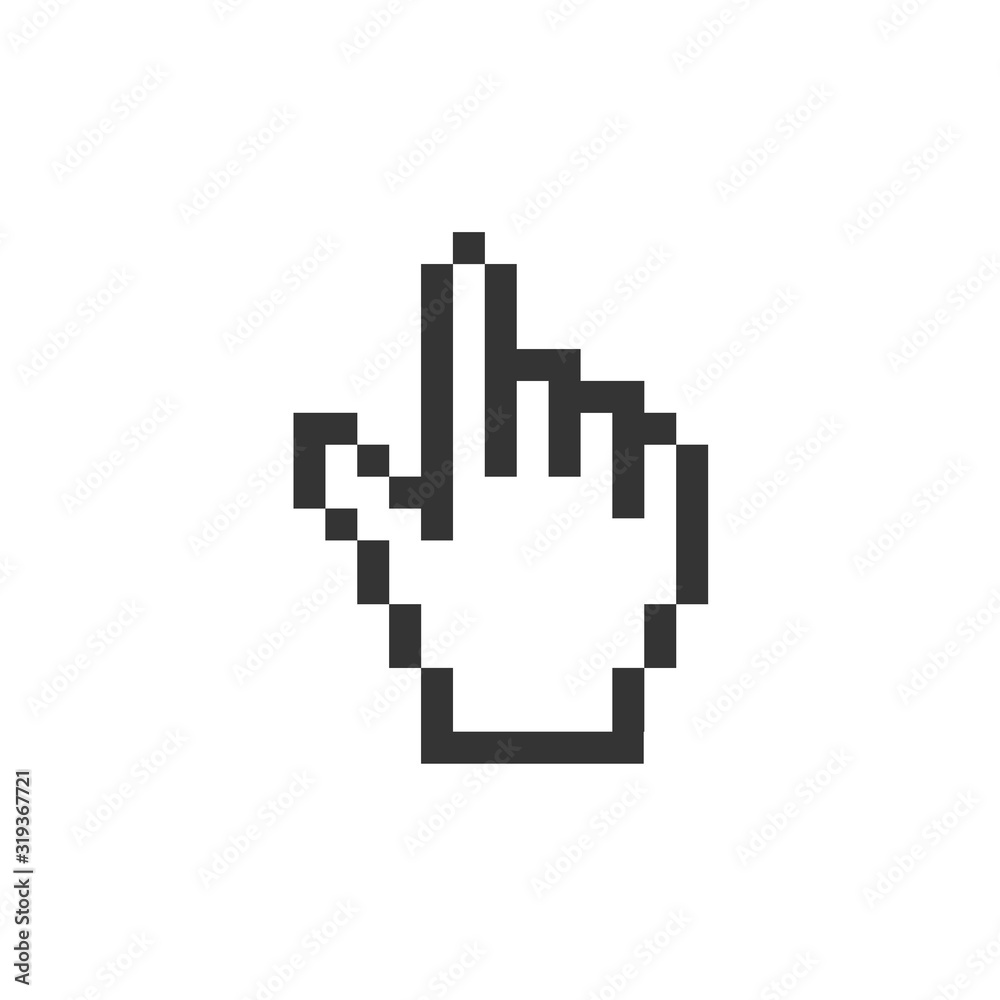 Fototapete cursor hand icon vector illustration symbol for website and graphic design