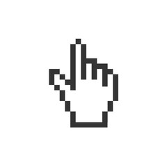 cursor hand icon vector illustration symbol for website and graphic design