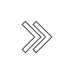 right arrow icon vector illustration symbol for website and graphic design