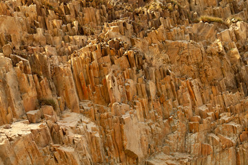 closeup of a brown stone texture background