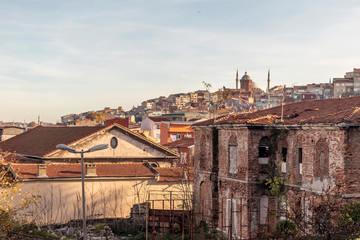 view from historical peninsula, istanbul, turkey