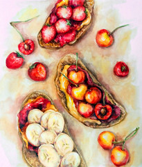 colourful sweet sandwich