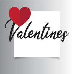 Valentines card template hearts illustration