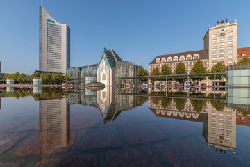 View from Leipzig City at Germany 