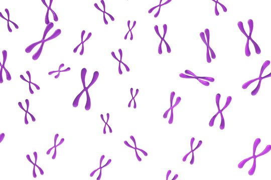 3d rendering of Chromosome Abstract Scientific Background, 3d illustration.