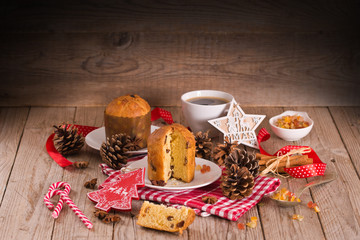 Panettone, italian christmas cake.