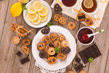 Shortcrust pastry biscuits.