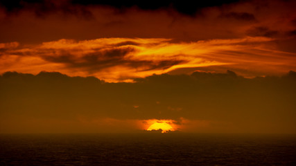 Sunset over Kynance Cove, Cornwall,UK