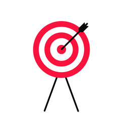 	 target arrow strategy research fill style icon vector illustration