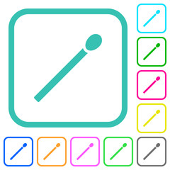 Matchstick vivid colored flat icons