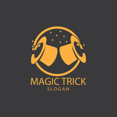 Illustration of magic hat with wand