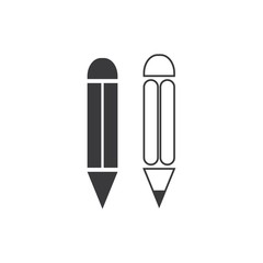 Pencil  icon Vector Illustration design Logo
